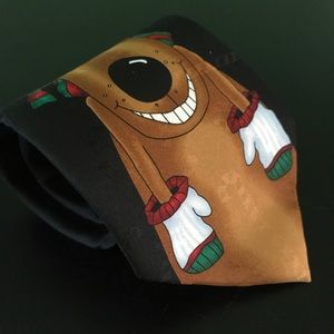 Christmas Santa Clause and Raindeer Tie